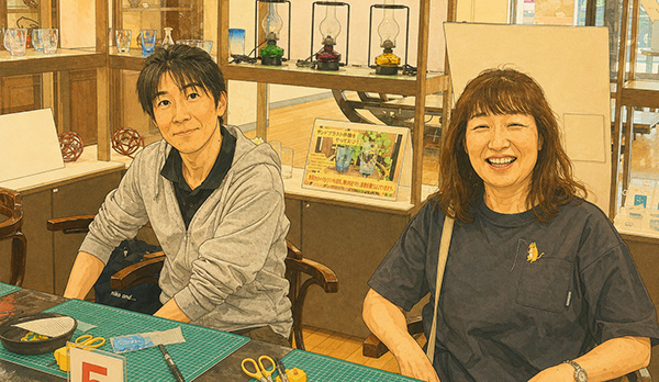 笑顔を見せるYさん＆Kさん